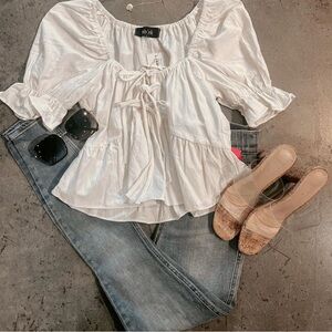 White Peasant Blouse